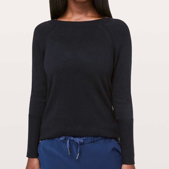 lululemon unity drop back sweater